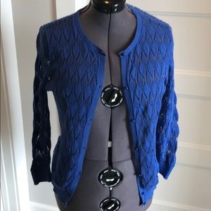 Blue LOFT cardigan sweater